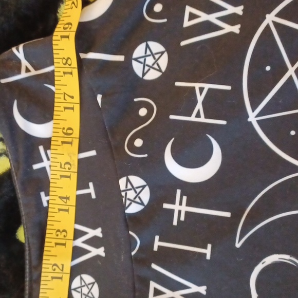 NWT Too Fast 2x WITCH skirt occult print,PolyesterBlk/WHT spandex,stretchy. - Picture 7 of 8
